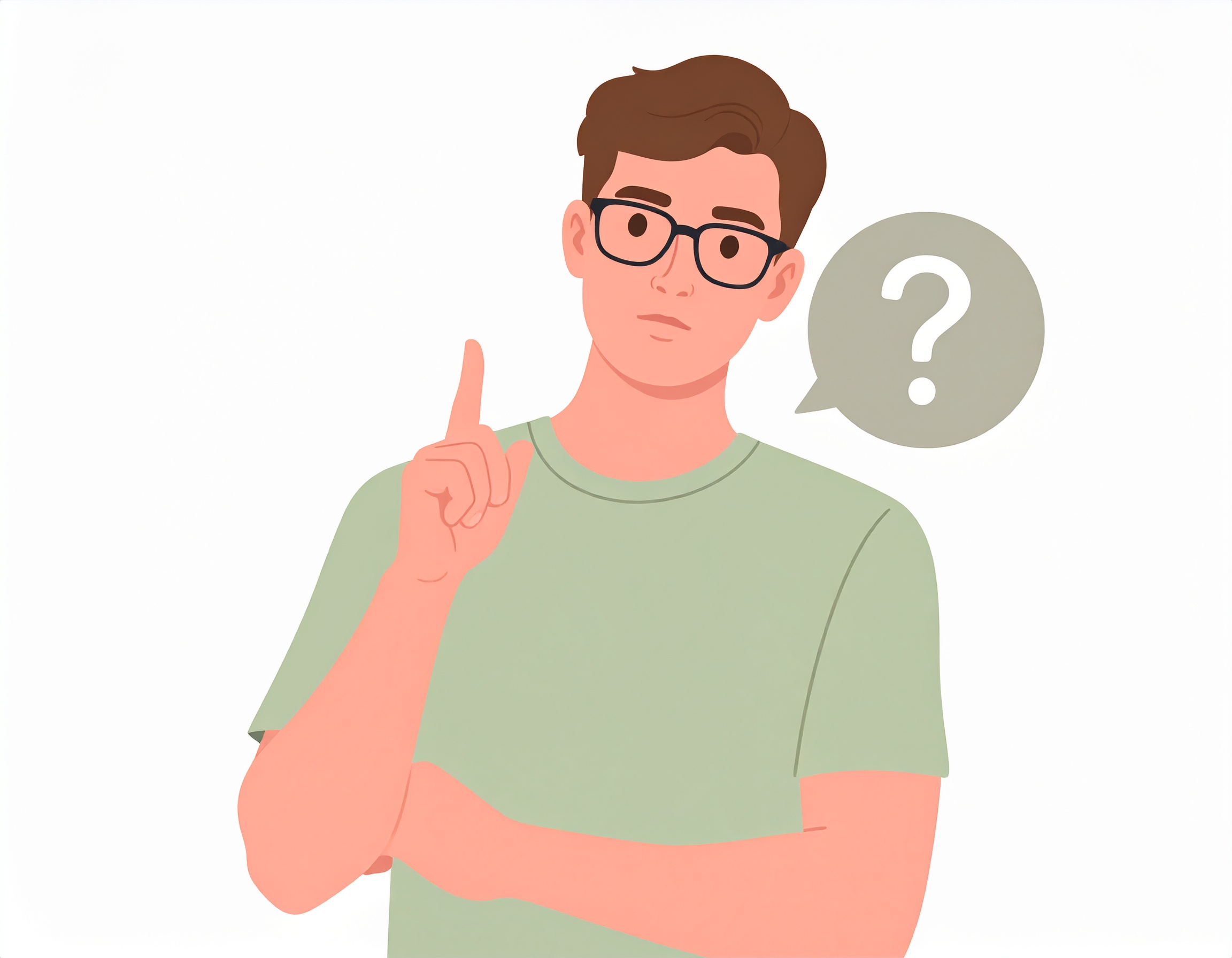 Eine Person eine Frage über CustomROMs aufzeigend.